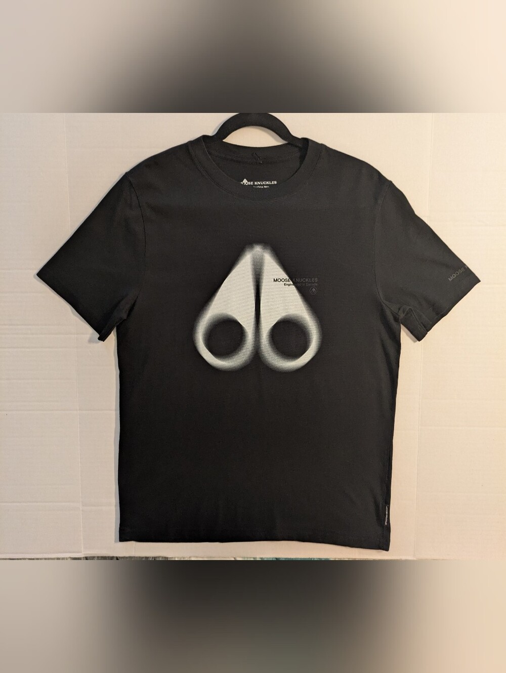 Moose Knuckles Men's Black Graphic Logo T-Shirt- Sm (NWOT)
